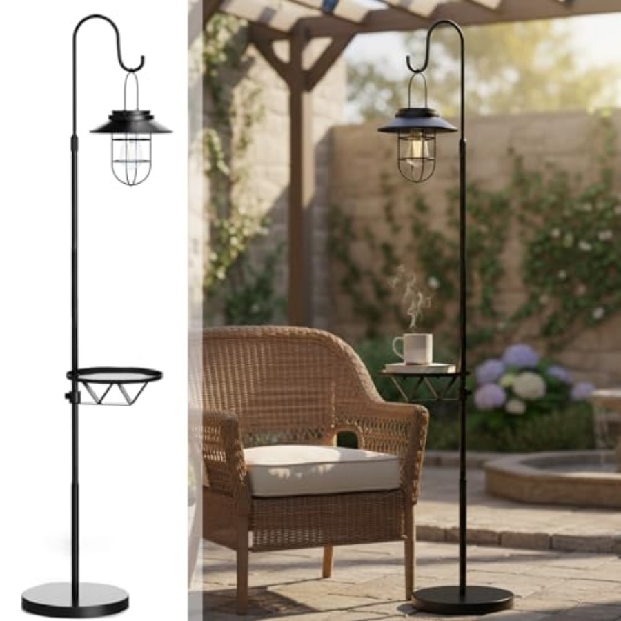 Outdoor Lighting Hooks - مصباح أرضي يعمل بالطاقة الشمسية مع