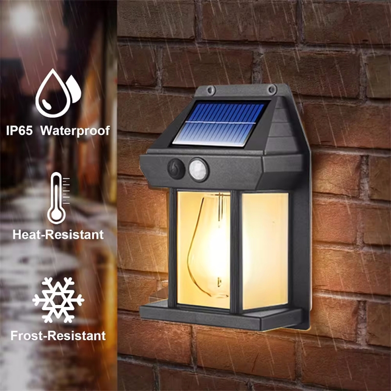 Halo Outdoor Lighting - مصباح جداري شمسي مقاوم للماء خارجي