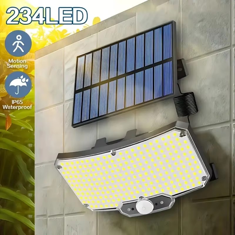 Outdoor Lighting Sensor - مصباح شمسي خارجي بـ 234 مصباح