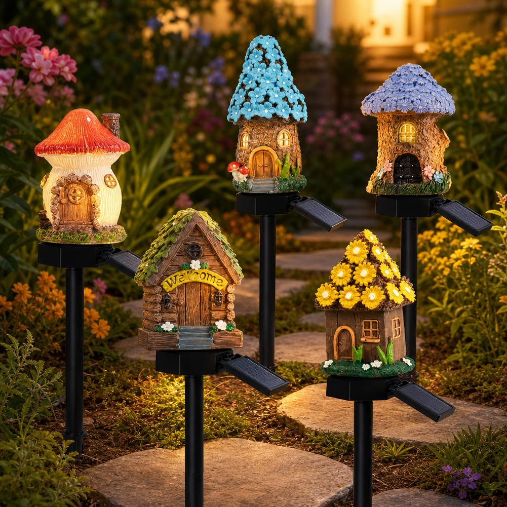 Outdoor Lighting For Front Of House - مصباح حديقة LED يعمل بالطاقة الشمسية،