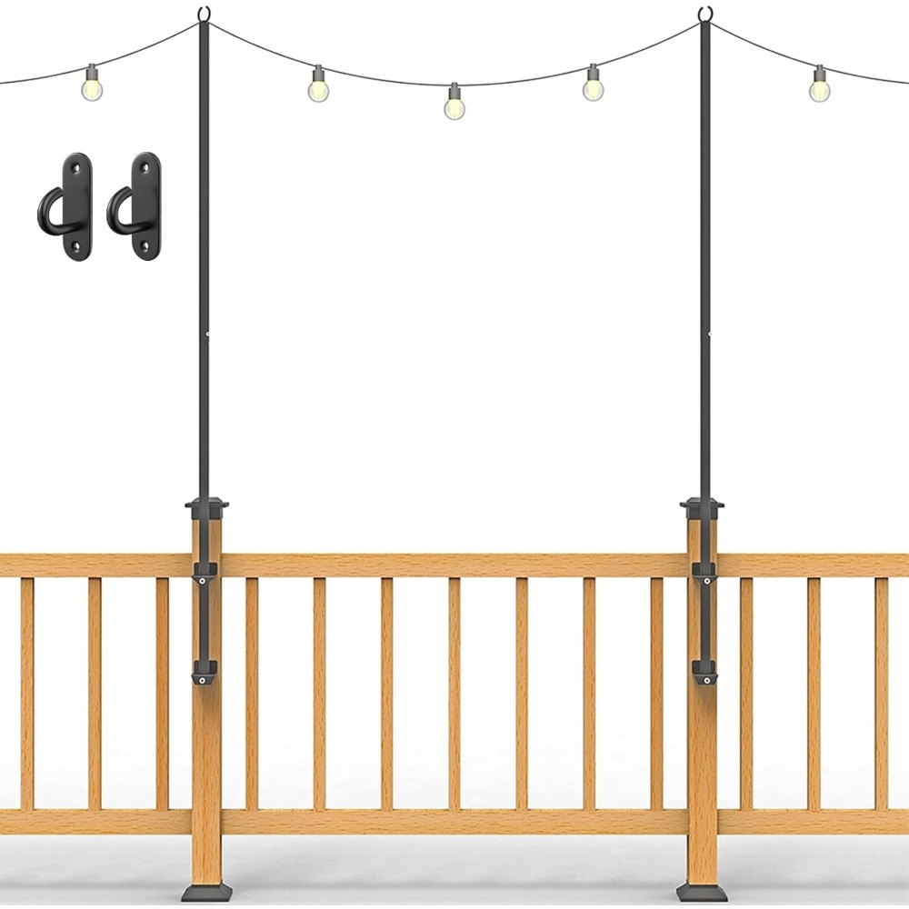 Outdoor Lighting Hooks - عبوتان من أقطاب إضاءة الخيط -