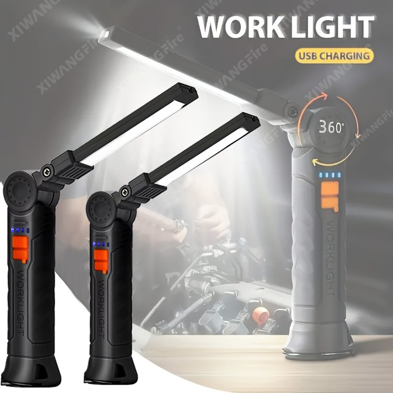 Outdoor Lighting Hooks - مصباح يدوي LED قابل لإعادة الشحن