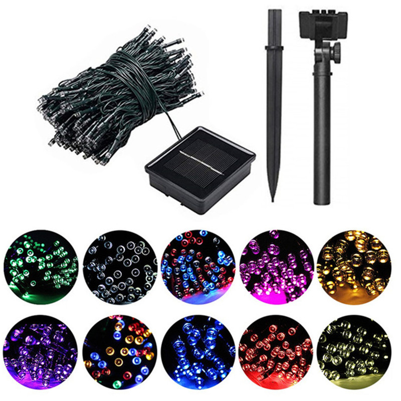 Outdoor Lighting For Front Of House - 50/100/200 مصباح LED يعمل بالطاقة الشمسية،