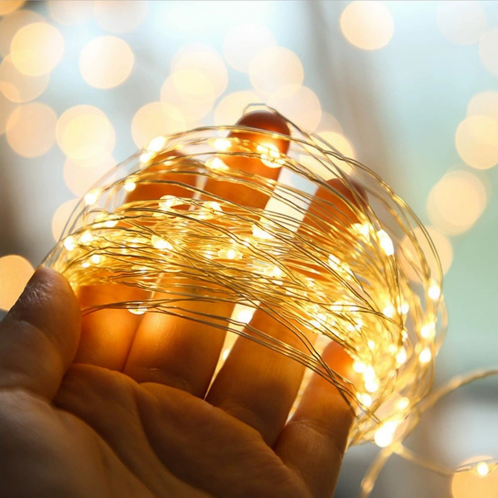 Outdoor Lighting No Wiring - 1 قطعة/2 قطعة سلسلة إضاءة شمسية