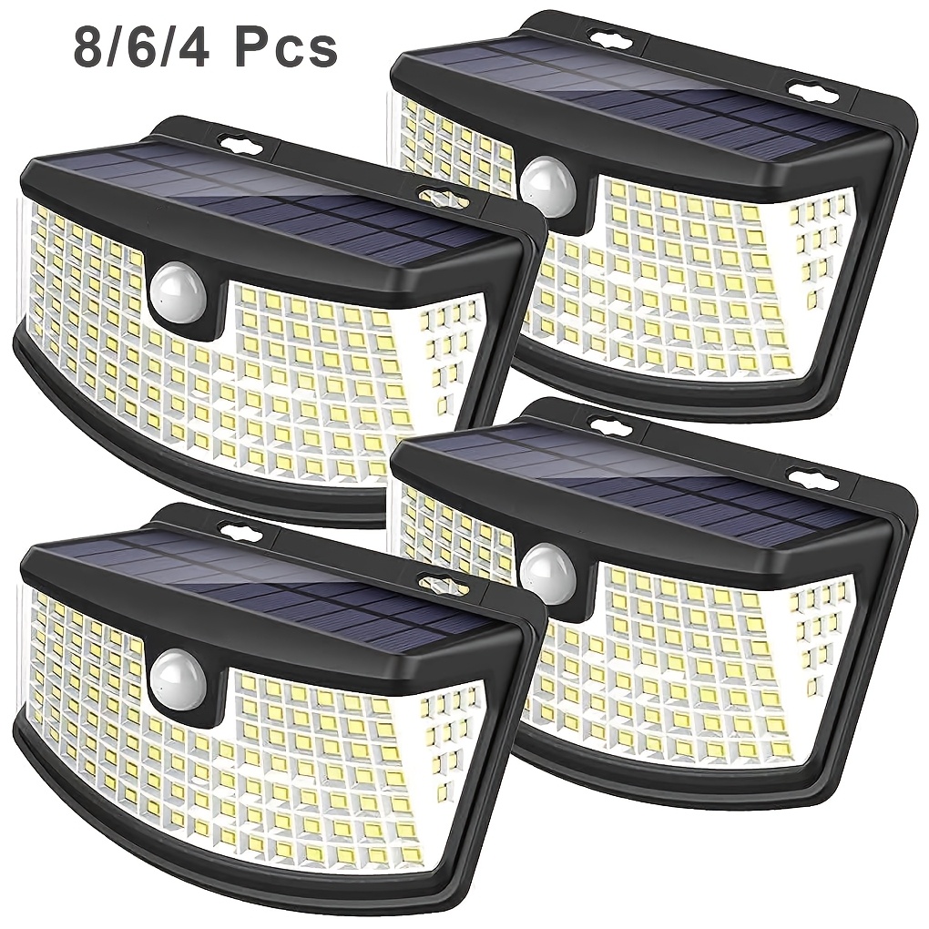 Outdoor Lighting Sensor - 8/6/4 عبوات من أضواء الاستشعار الحركي