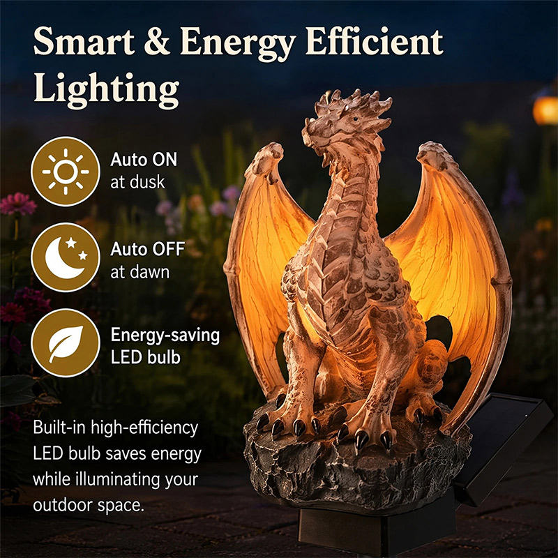 مصباح حديقة شمسي بتصميم التنين - مراجعة Halo Outdoor Lighting وسعره