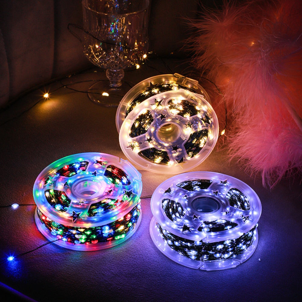 أضواء LED خيطية بطول 50 متر/10 - مراجعة Outdoor Lighting No Wiring وسعره