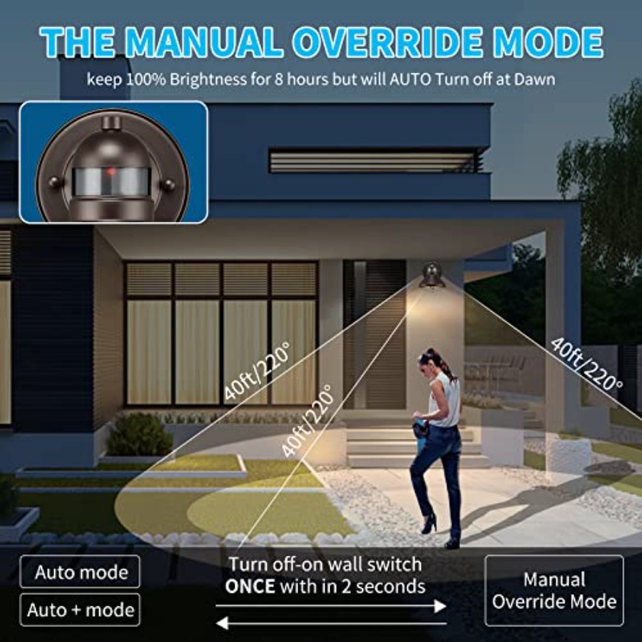 مجموعة من 2 مصباح جداري خارجي  - مراجعة Outdoor Lighting Sensor وسعره