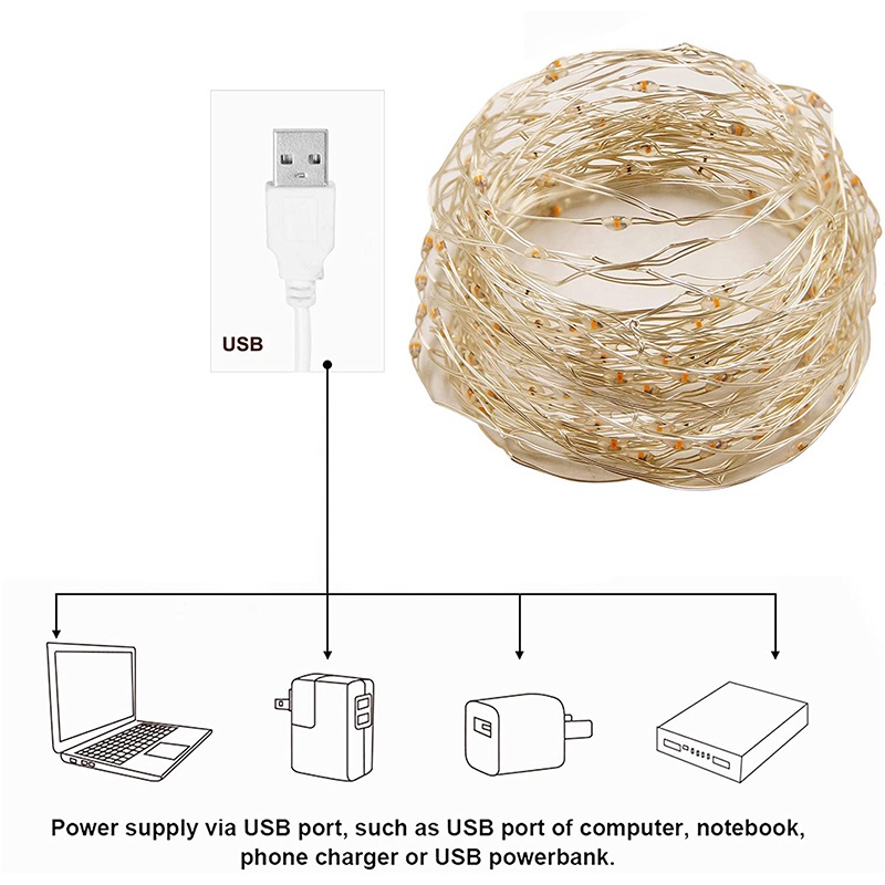Led الجنية أضواء سلسلة أسلاك ن - مراجعة Outdoor Lighting No Wiring وسعره