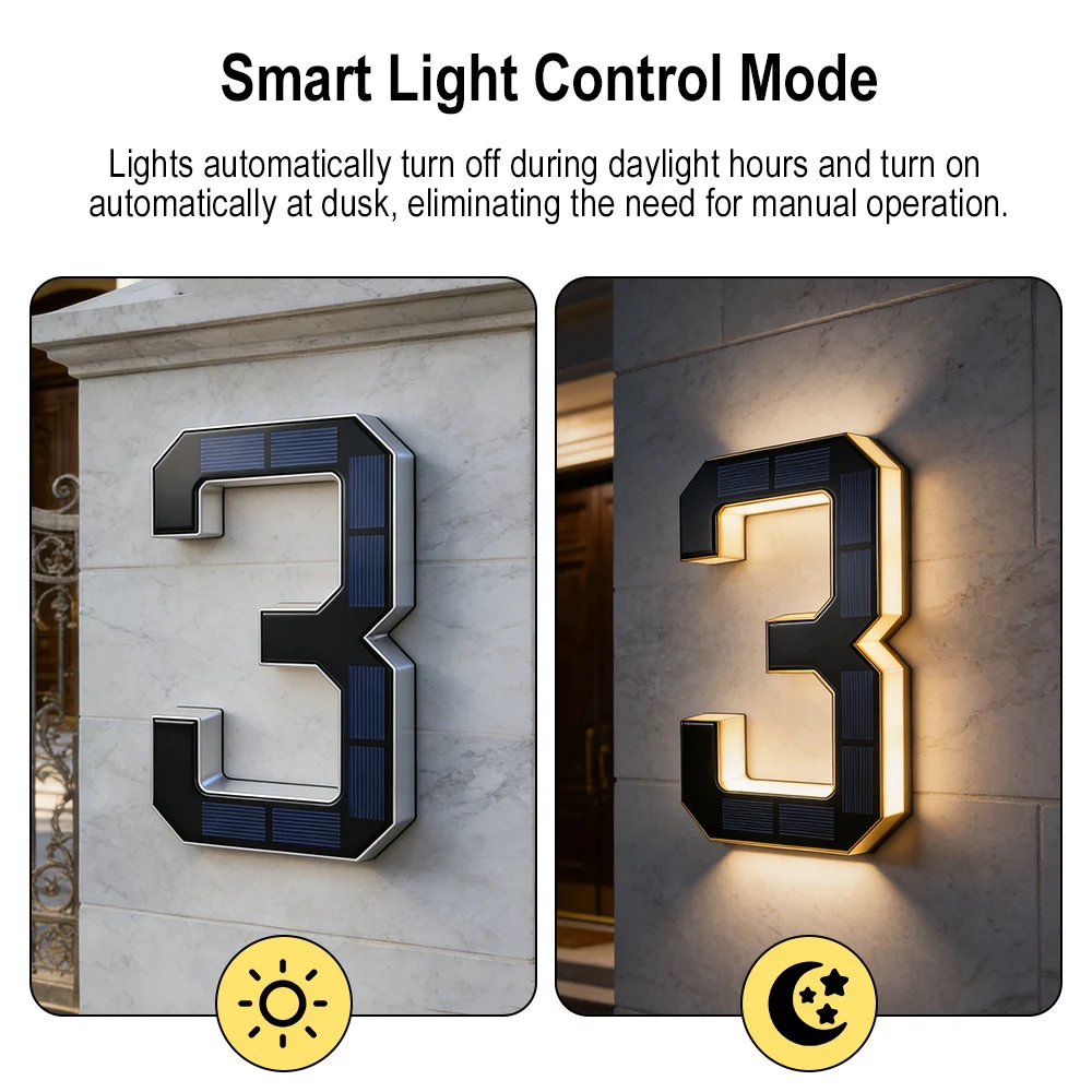 أضواء أرقام المنازل الشمسية 12 - مراجعة Outdoor Lighting For Front Of House وسعره