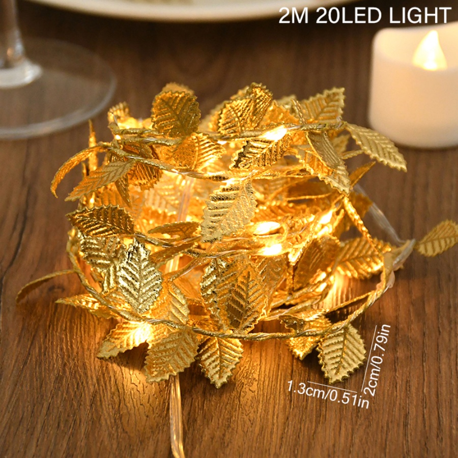 أضواء زينة على شكل أوراق ذهبية - مراجعة Outdoor Lighting No Wiring وسعره