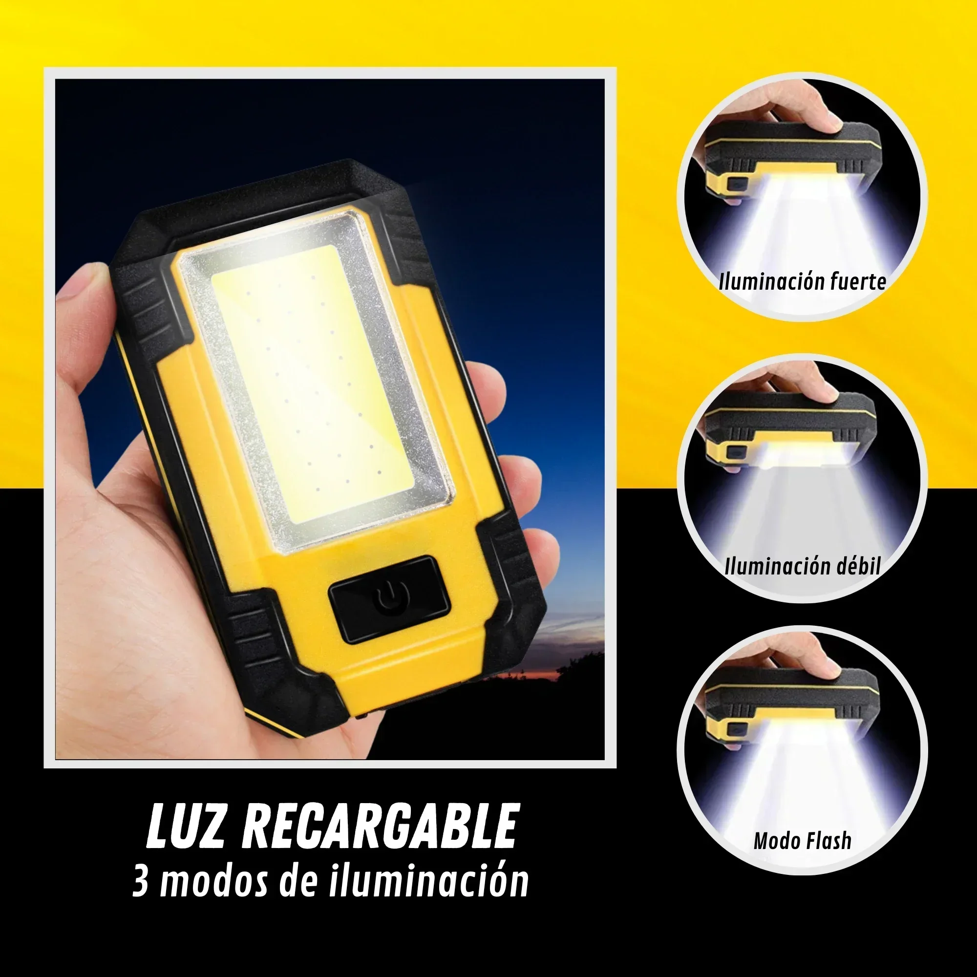 مصباح عمل قابل لإعادة الشحن بس - مراجعة Outdoor Lighting Hooks وسعره
