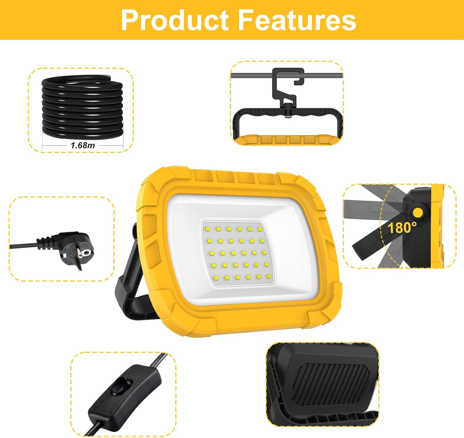 كشاف محمول بـ 30 مصباح LED للا - مراجعة Outdoor Lighting Not Working وسعره