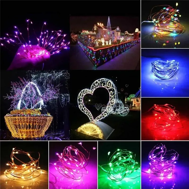 USB LED سلسلة أضواء النحاس الف - مراجعة Outdoor Lighting No Wiring وسعره