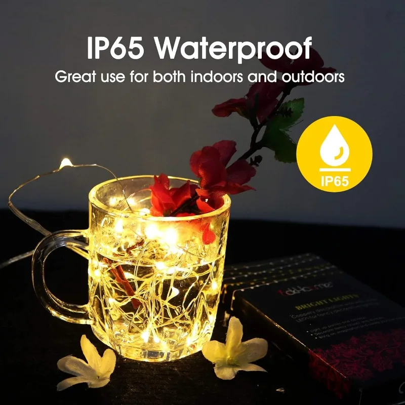 USB LED سلسلة أضواء النحاس الف - مراجعة Outdoor Lighting No Wiring وسعره