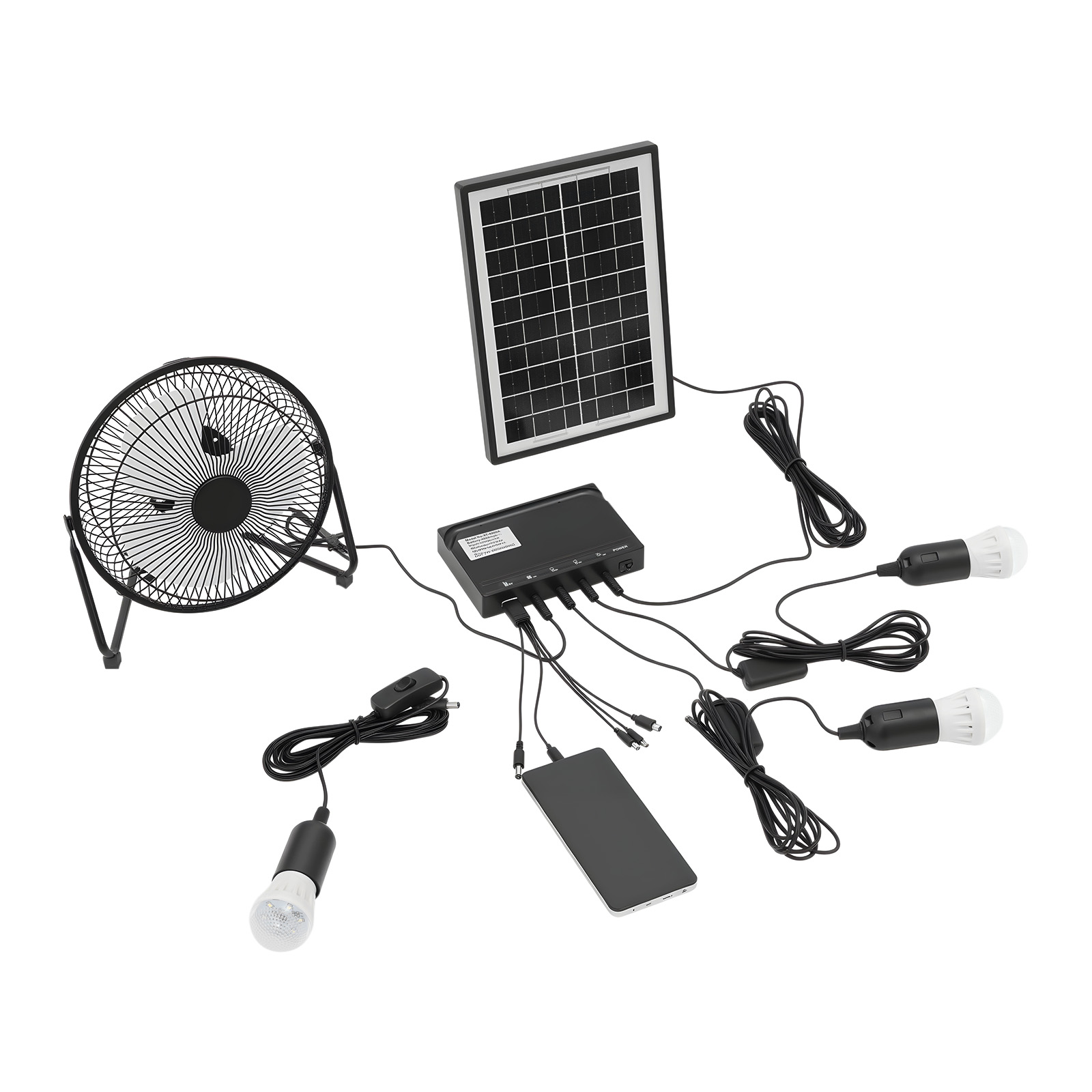 طقم مروحة ومصباح يعمل بالطاقة  - مراجعة Halo Outdoor Lighting وسعره