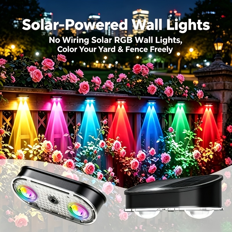 مصباح سياج شمسي RGB بدرجة حماي - مراجعة Dusk To Dawn Bulb وسعره