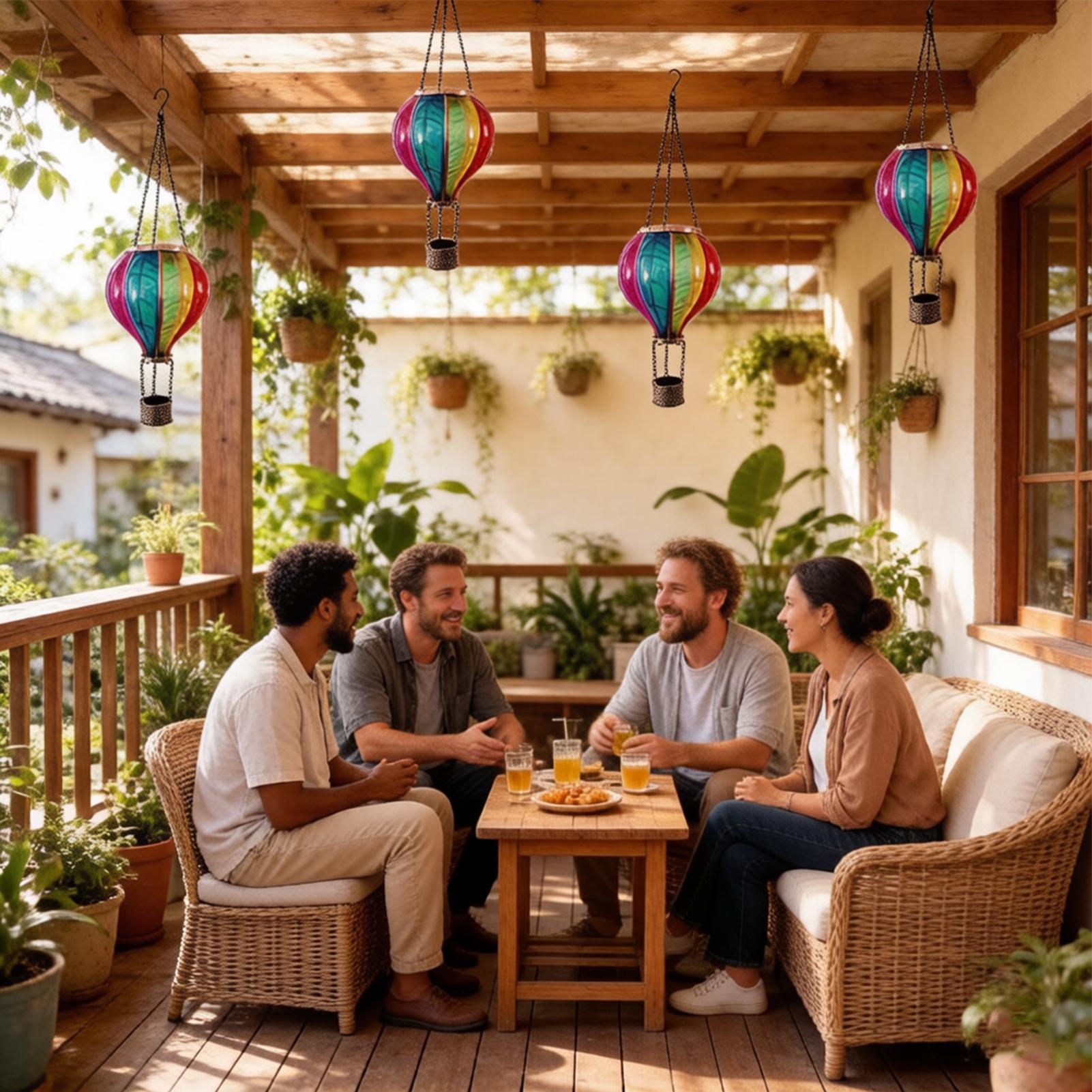 فوانيس على شكل منطاد هوائي تعم - مراجعة Halo Outdoor Lighting وسعره