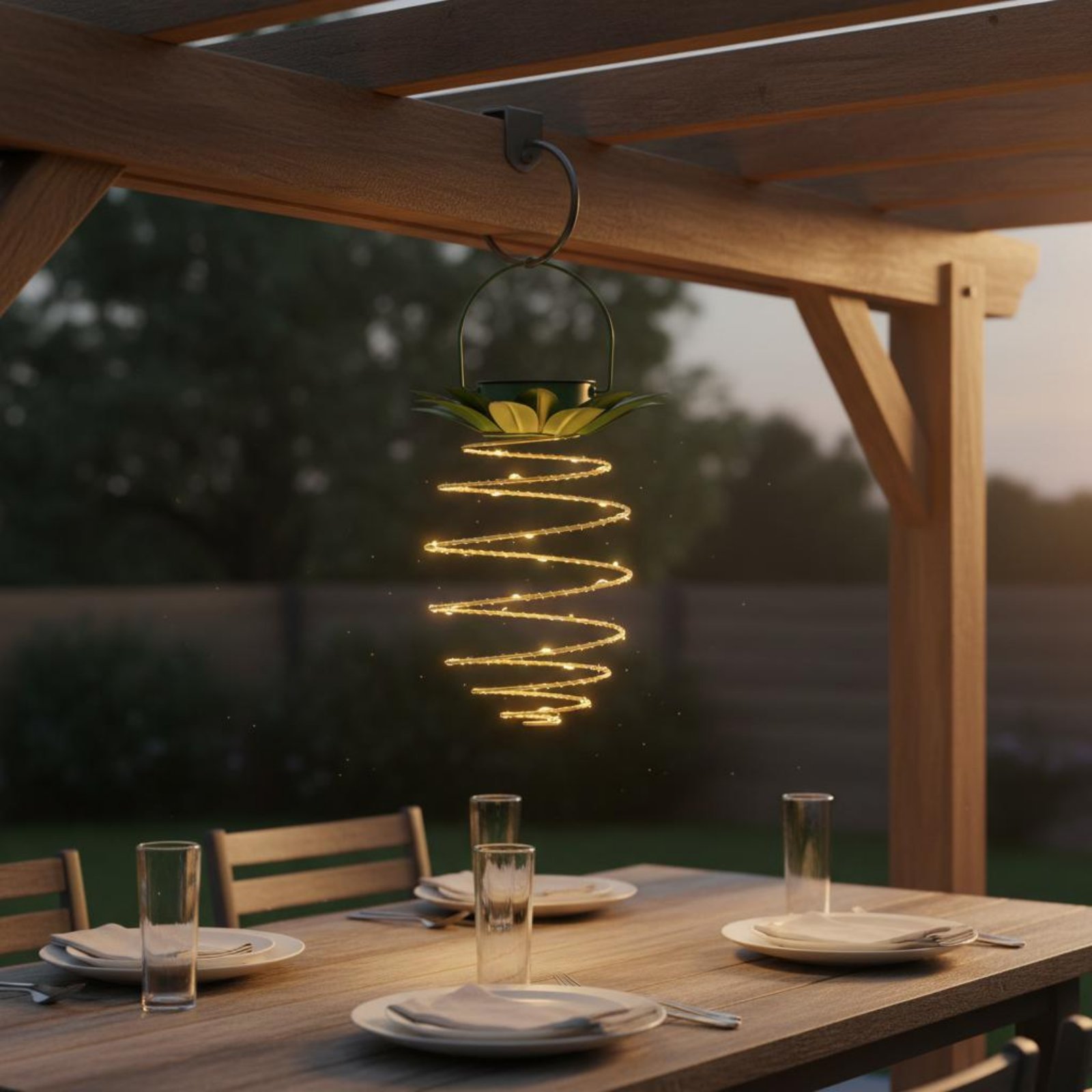 قطعتان من مصابيح الأناناس الشم - مراجعة Outdoor Lighting Design وسعره