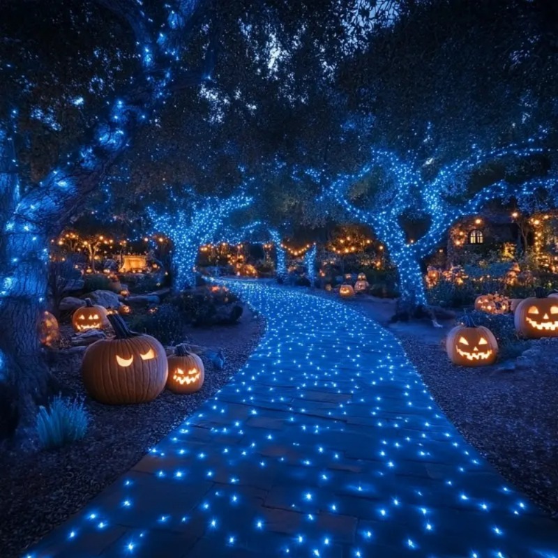 سلسلة أضواء LED شمسية على شكل  - مراجعة Outdoor Lighting No Wiring وسعره