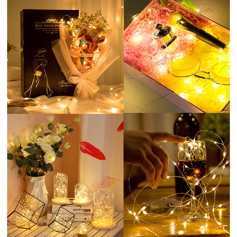 5-30 متر LED أضواء الجنية بطار - مراجعة Outdoor Lighting No Wiring وسعره
