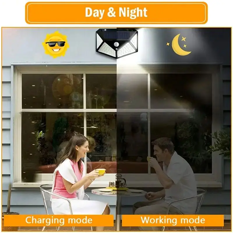 مصباح حديقة شمسي خارجي بـ 100  - مراجعة Outdoor Lighting Sensor وسعره
