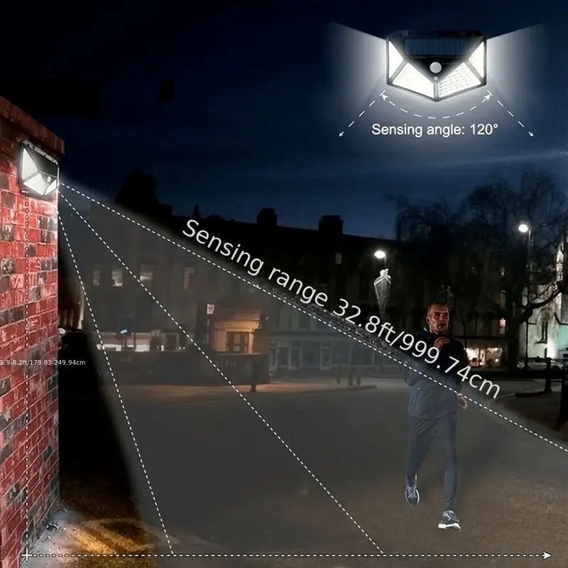 مصباح حديقة شمسي خارجي بـ 100  - مراجعة Outdoor Lighting Sensor وسعره