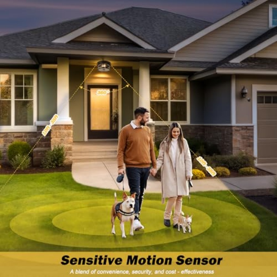 مصباح سقف خارجي بمستشعر حركة،  - مراجعة Outdoor Lighting Sensor وسعره