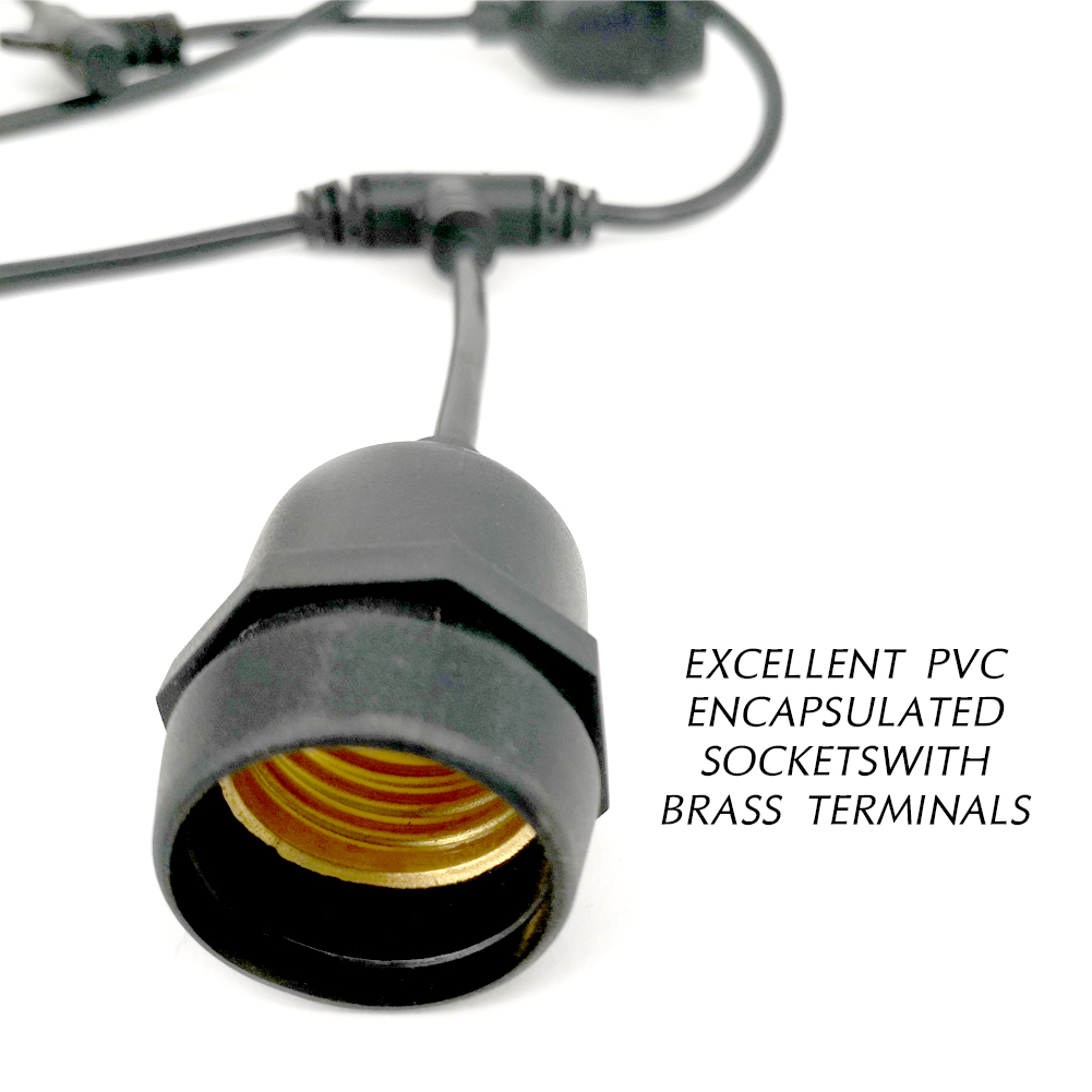 10/20/30 متر E27 درجة التجارية - مراجعة Outdoor Lighting No Wiring وسعره