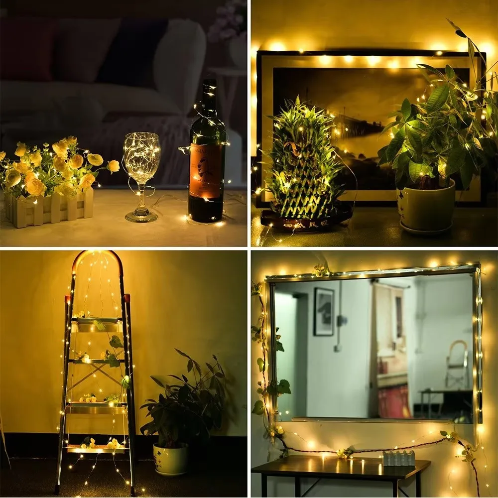 أضواء سلسلة الطاقة الشمسية الم - مراجعة Outdoor Lighting No Wiring وسعره